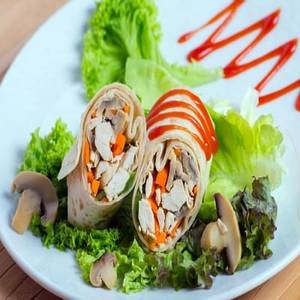 Cheesy Mushroom Wraps