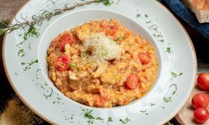Risotto Ai Pollo (chicken & Cherry Tomato)