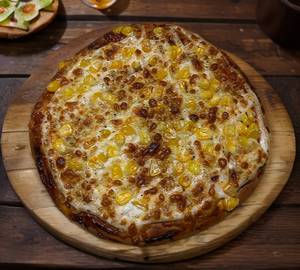 Corn cheese pizza