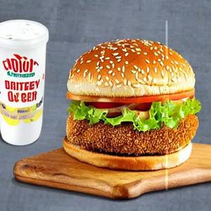 Crispy chicken burger