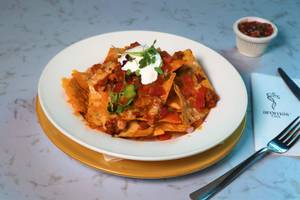 Loaded Mexican Nachos Add Chicken Bolognaise