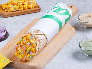 Cheesy corn salsa wrap