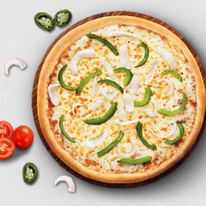 Cheese and capsicum pizza