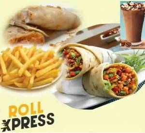 Afghani Chaap Roll, Fries, Mojito