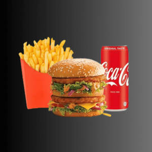 Chicken Maharaja Burger + Coke ( 250ml ) + Small French Fries
