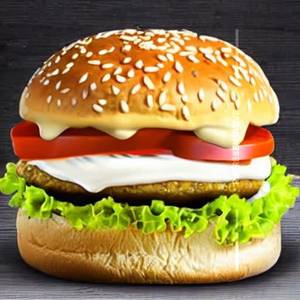 Mayonnaise cheese burger