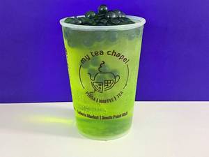 Green Apple Cooler With Boba