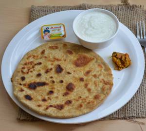 Sattu Paratha Butter