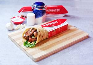 Double Chicken Garlic Kebab Roll