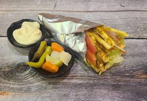 Delhi Achari Paneer Shawarma