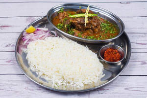 Mutton Curry With Rice
