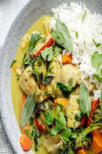 Chicken Thai Green Curry Bowl