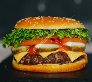 Aloo Tikki Cheese Burger