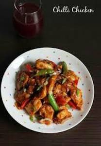 Chilli Chicken  { Dry}