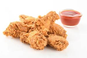 Spicy Chicken Wings (4 Pcs  ) With Mayo Dip