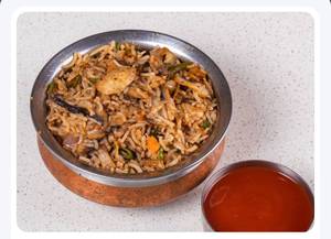 Schezwan Mushroom Fried Rice