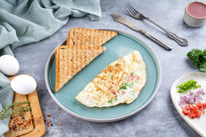 Egg White Omelette [Protein : 18 g, Low Calorie]