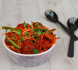 Veg Manchurian Noodles