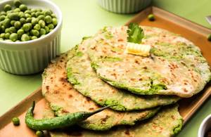 Green Peas Paratha