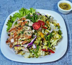 Chicken Gado Gado Salad With Sprouts