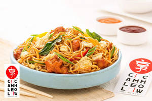 Thai Chilli Basil Chicken And Egg Stir Fry Noodles