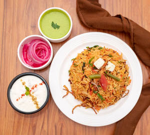 Hyderabadi Biryani with Raita 