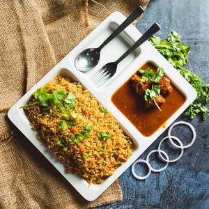 Fried Rice with Manchurian