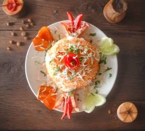 Egg biryani with raita