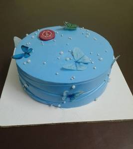 Eggless Fresh Premium Blueberry Butterfly Cake-bbcc      