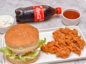 Chicken Burger With Coke