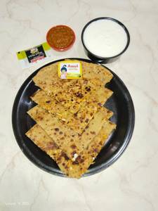 Aloo Mutter Onion Parotha