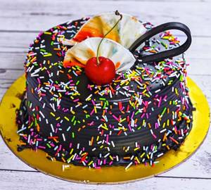 Sprinkles chocolate cake