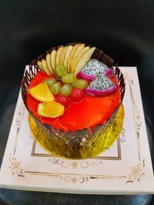 Eggless Fresh Fruit Cake