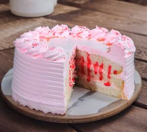 Rose milk cake