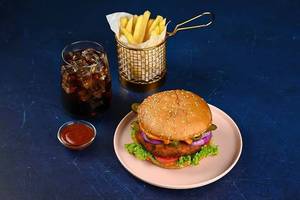 Chicken Burger Fries Combo 