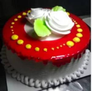 Strawberry Crush Cream Eggless Cake (500 Grams)