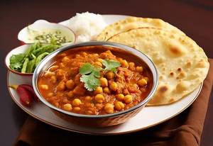 3 Tawa Roti With Aloo Matar