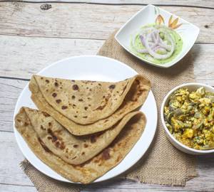 2 Sada Paratha + Egg Bhujia