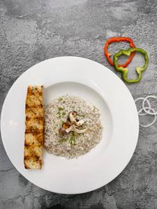 Porcini and Button Mushroom Risotto