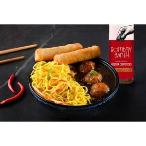 Veg Manchurian + Noodles + Veg Spring Roll/momos (2 Pcs)+bombay Bunta