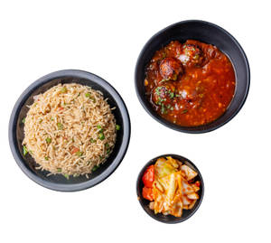 Veg Fried Rice with Veg Manchurian
