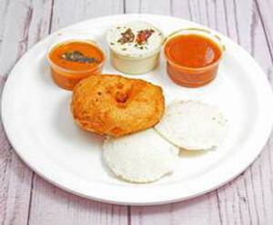 Idli [2 pieces] + vada [1 pieces]                           