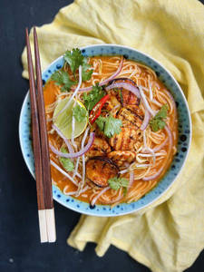 Chilli Ramen Veg Noodle Soup Meal