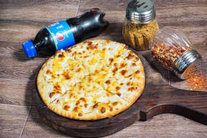 5 Corn Pizza [7 Inches] + 5 Pepsi [300 Ml]
