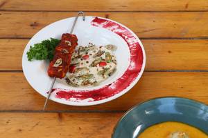 Cottage Cheese Espetada & Labneh