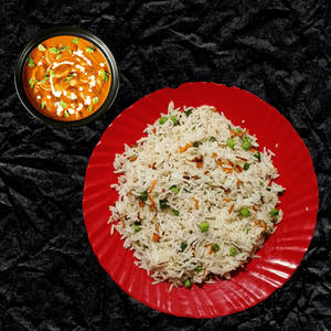 Veg Pulao + Butter Chicken