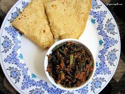 Bhindi with roti
