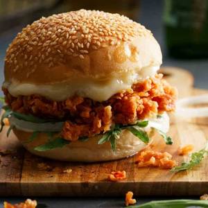 Tandoori chicken burger