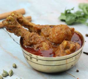 Chicken kosha with aloo