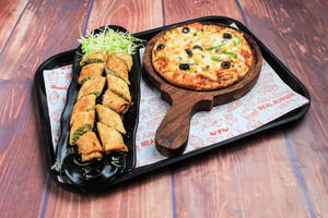 7" Farm Fresh Piza+spring Rolls
